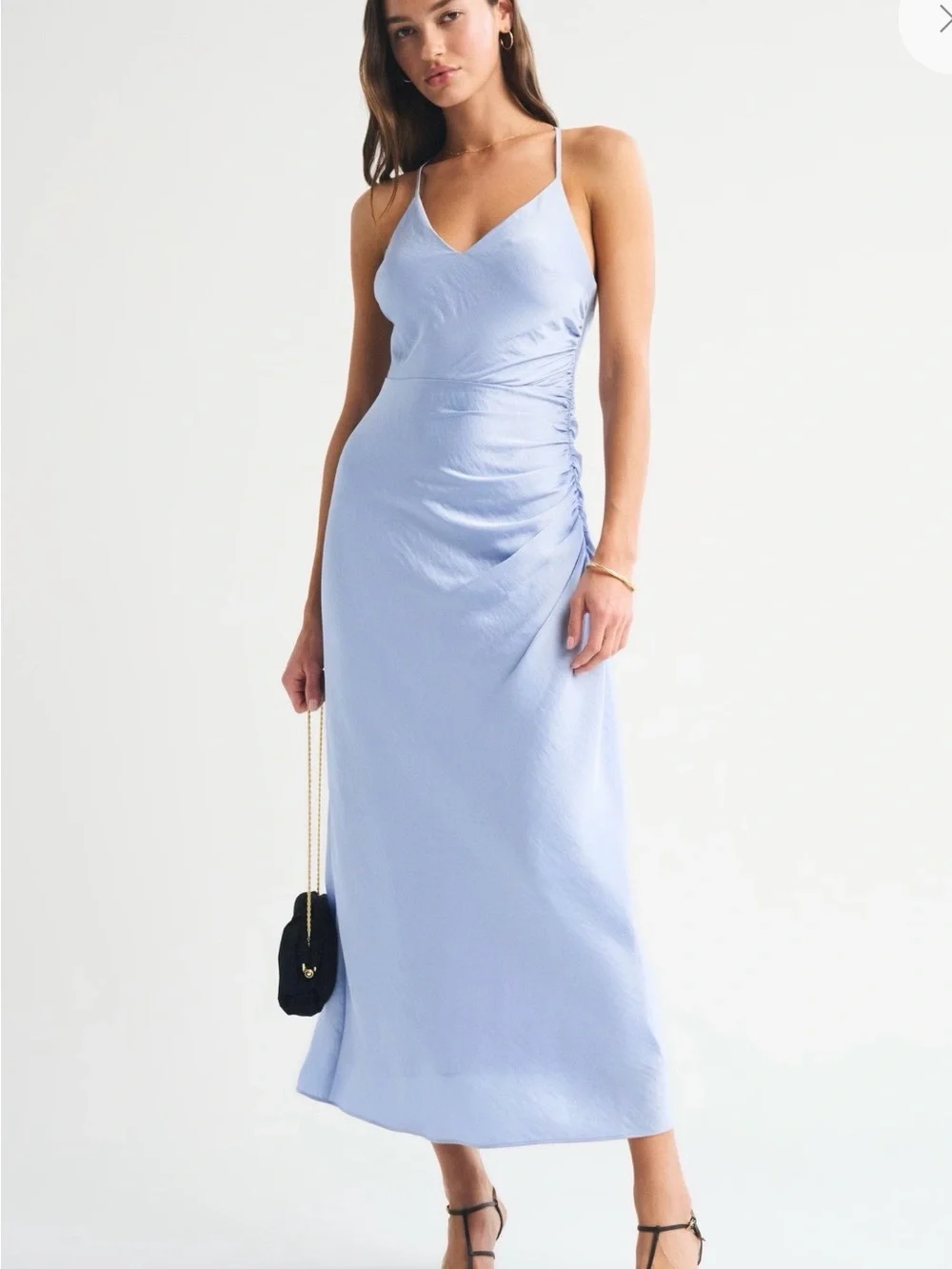 Abercrombie & Fitch Open-Back Hardware Maxi Dress